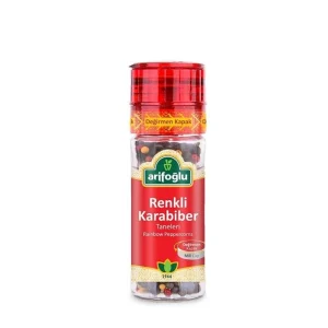 Arifoglu Renkli Karabiber Taneleri Degirmen kapakli 50g
