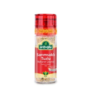 Arifoglu Sarimsakli Tuzlu Baharat Degirmen kapak 80g