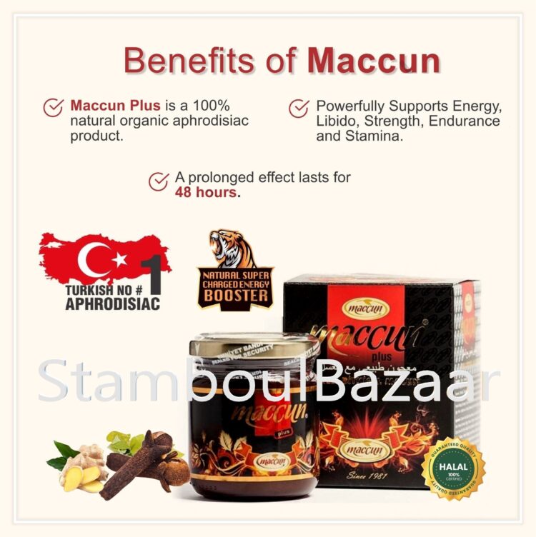 Maccun 1 2 Turkish Paste (Mesir Macunu) - Maccun Plus Turkish 240g (8.46oz)