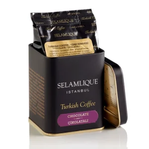 Selamlique Cikolatali Turk Kahvesi metal box 125g show 1