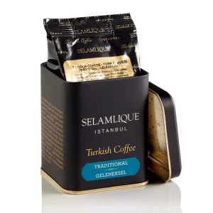 Selamlique Geleneksel Turk Kahvesi metal box 125g show 1