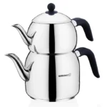 Turkish Teapot Stainless Steel Retro - Korkmaz - Image 2