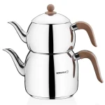 Turkish Teapot Stainless Steel Retro - Korkmaz