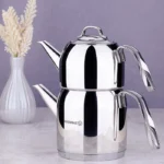Turkish Teapot Stainless Steel Steama - Korkmaz - Image 2