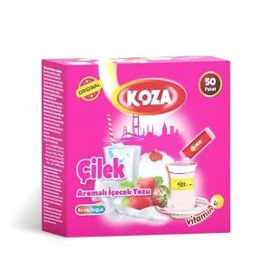 Koza Tek Icimlik Cilek Aromali Toz Icecek 50lik