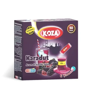 Koza Tek Icimlik Karadut Aromali Toz Icecek 50lik