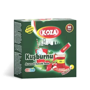 Koza Tek Icimlik Kusburnu Aromali Toz Icecek 50lik