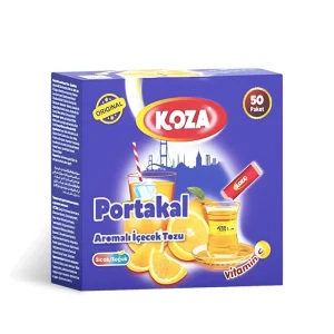 Koza Tek Icimlik Portakal Aromali Toz Icecek 50lik