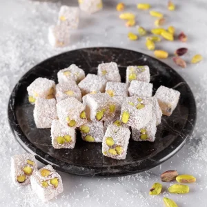 Ikbal Cifte Kavrulmus Antep Fistikli Hindistan Cevizi Kapli Lokum 500g