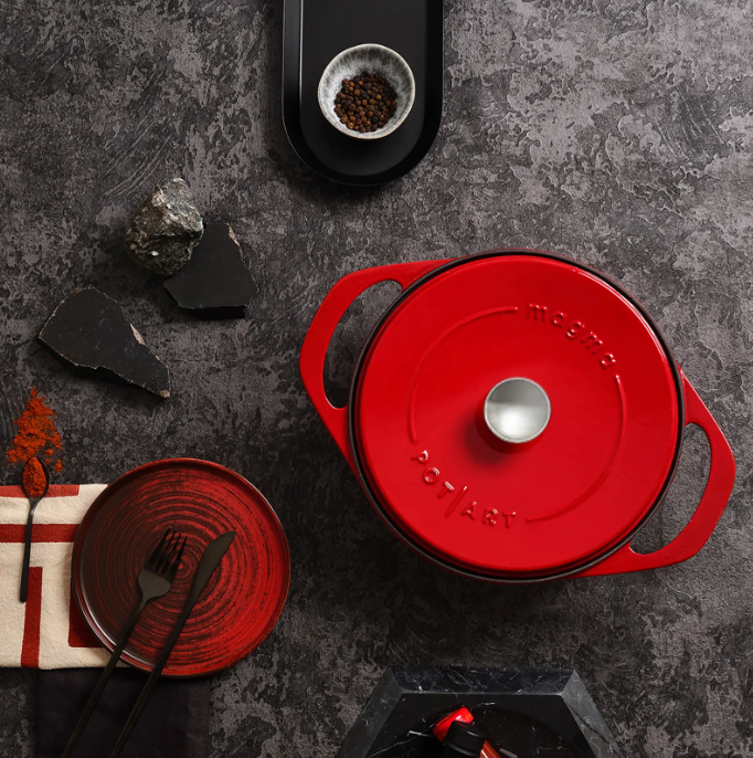 kirmiz Turkish Casting Cookware Red - Karaca (26 cm)