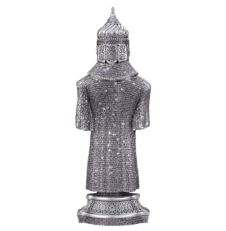 nakkas zirh boytu buyuk boy gumus 1da3b Relaxing Prayer Armor Model Gift Silver Trinket