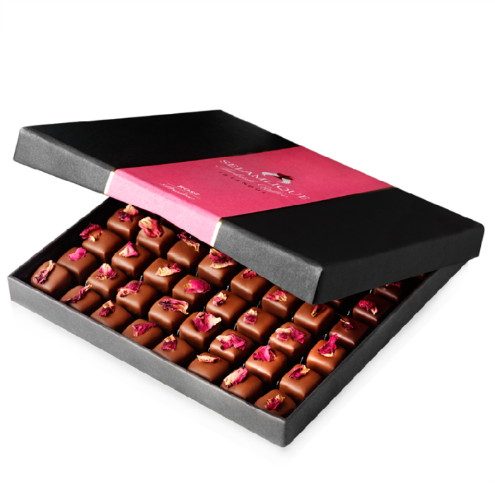 Turkish Praline with Rose - Dark Chocolate and Milk - Selamlique