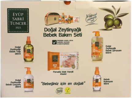 Turkish Natural Olive Oil Newborn Baby Care Set - Eyüp Sabri