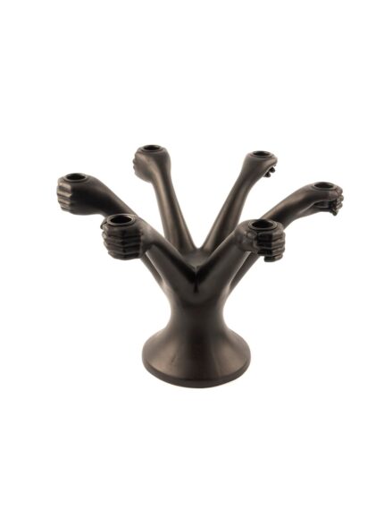 Matte Black Decorative Resin Candlestick Candle Holder - Morhipo