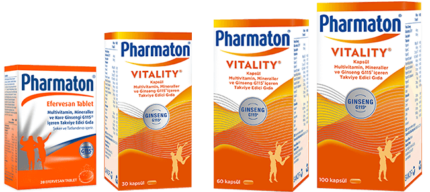 Natural Herbal Supplement - Pharmaton Vitality Efeversan Tablets & Capsules - Ginseng G115