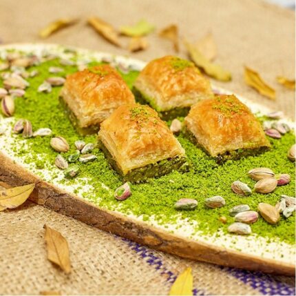 Square Baklava with Pistachio-Fresh/Gulluoglu