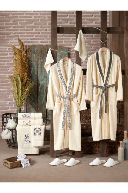 Turkish 100% Cotton Family Bathrobe Set - NakkÄ±sh