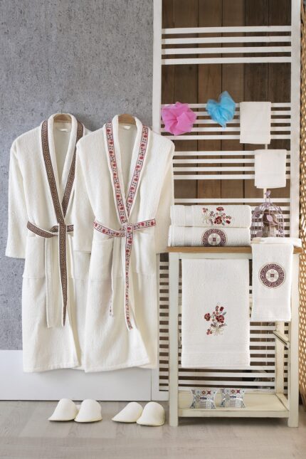 Turkish 100% Cotton Masal Family Bathrobe Set - NakkÄ±sh