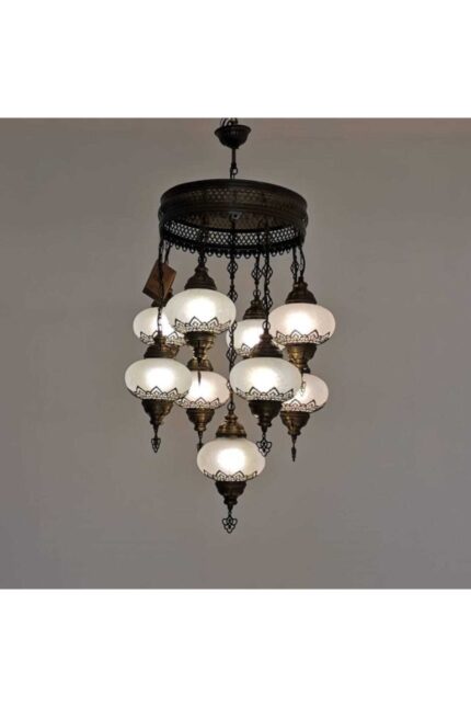 Turkish 9 Piece Decorative Chandelier - OsmanlÄ±