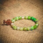 Turkish Green Agate Themed Natural Stone Wristband - Mitr