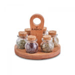 Turkish Luxury Glass Spice Set - 7 Pcs - Runda