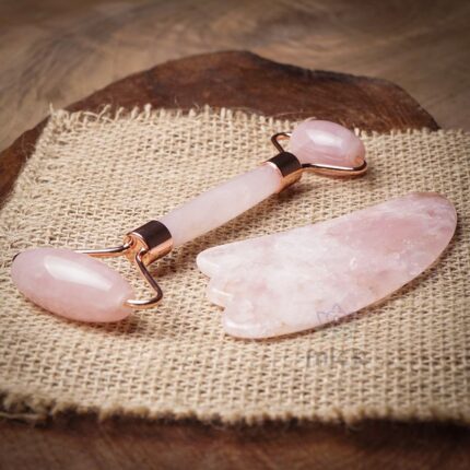 Turkish Pink Quartz Natural Stone Massage Tool Set - Mitr