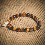 Turkish Tiger Eye Themed Natural Stone Wristband - Mitr