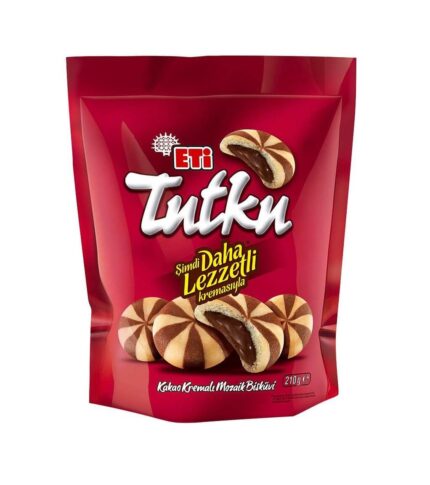 Turkish Tutku Cocoa Cream Filled Mosaic Biscuit - Eti