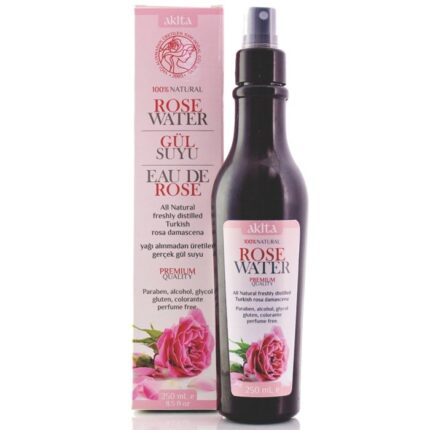 Akita Natural Turkish Rose Water Spray (contains Rose Oil)