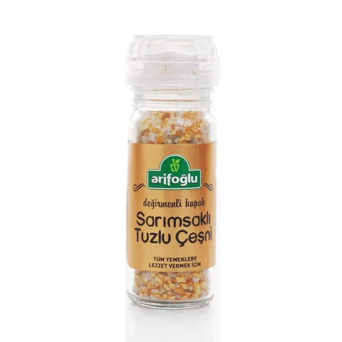 Arifoğlu Garlic Salt Condiment Spice Grinder Mill Cap 60g (2.12oz)