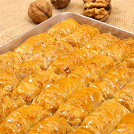 Turkish Baklava with Walnut Wrap (Sarma)