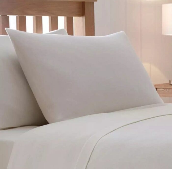 Double Duvet Cover Set -100% Cotton Ranforce Fabric/Cream