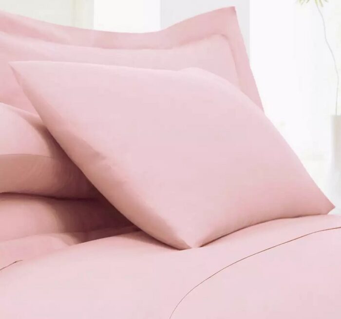 Single Duvet Cover Set -100% Cotton Ranforce Fabric/Pink