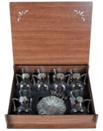 Turkish Ottoman Coat of Arms Tea Glass Set (18 Pcs)