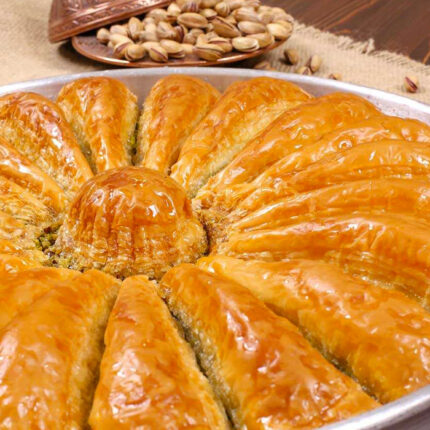 Turkish Baklava with Pistachio Carrot Slice