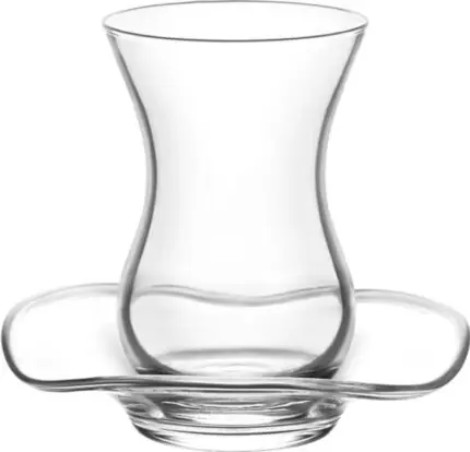 Lav Turkish Tea Glass Set-Diva (12pcs)