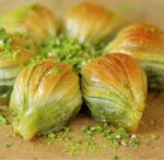 Midye Baklava with Pistachio-Fresh/Gulluoglu