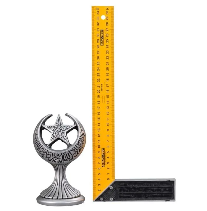 Word-i Tawhid Moon Star Gift Silver Trinket-Medium - Image 4