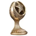 Word-i Tawhid Moon Star Gift Yellow Trinket-Medium - Image 2