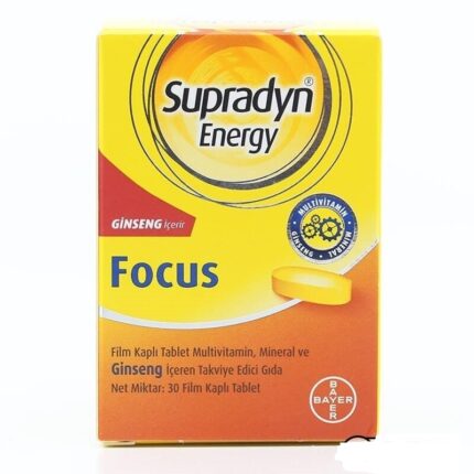 Natural Herbal Supplement - Supradyn Energy Focus - Gingseng