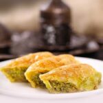 Turkish Baklava with Pistachio Sobiyet