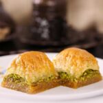 Turkish Baklava with Pistachio Square