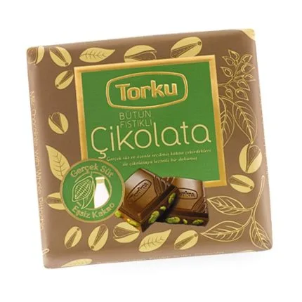 Turkish Chocolate Bar with Antep Pistachio - Torku