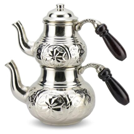 Turkish Copper Tea Pot Handcrafted - Ases