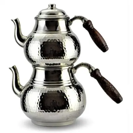 Turkish Copper Tea Pot Handcrafted - Beyazid