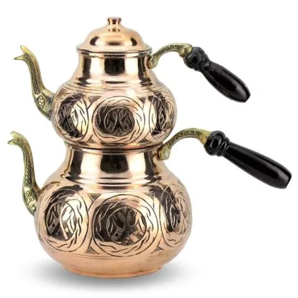 Turkish Copper Tea Pot Handcrafted - Ottoman