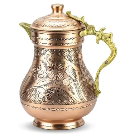 Turkish Copper Water Jug Antique – Miray Turkish Copper Water Jug Antique - Miray