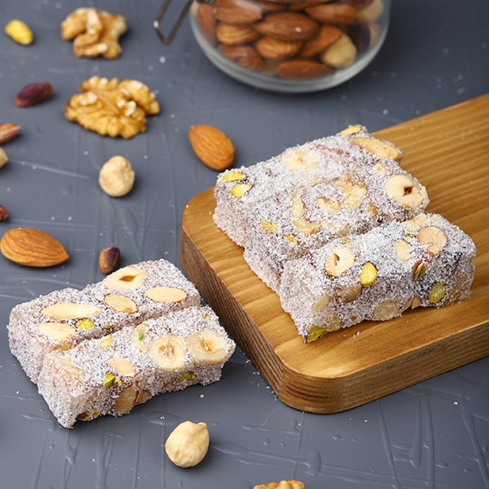 Turkish Delight Oscar with Mixed Nuts