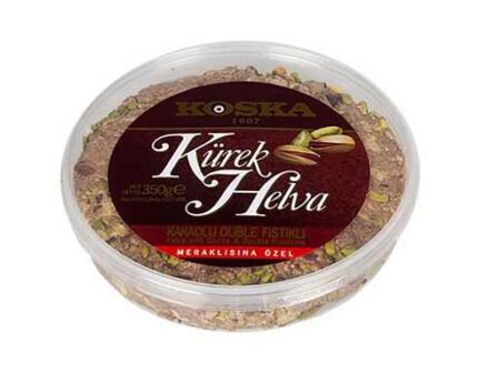 Turkish Shovel Halva with Pistachio (Cocoa-Flavored)