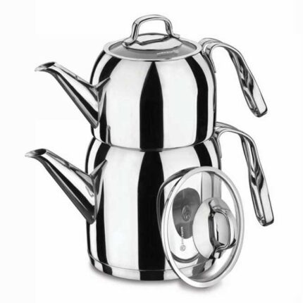 Turkish Teapot Stainless Steel Steama - Korkmaz